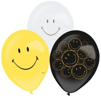 NEUTRAL Ballon Smiley 27.5cm 9914446 6 Stück