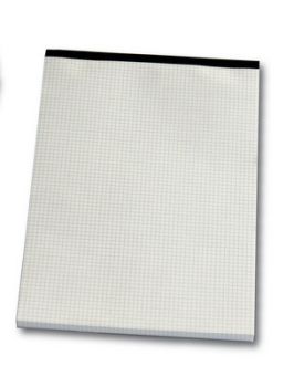 NEUTRAL Notizblock kariert A4 Notizblock weiss, 4mm, 80g 100 Blatt