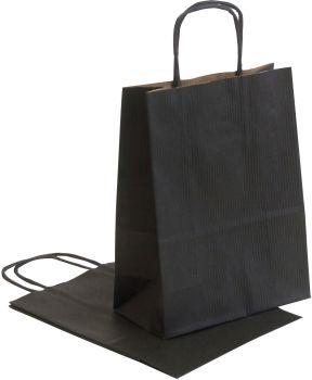 NEUTRAL Tragtaschen Allegra schwarz SDF16-798 Kraft,110g, 16x8x21cm 25 Stk.