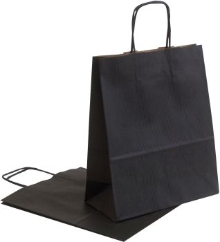 NEUTRAL Tragtaschen Allegra schwarz SDF22-798 Kraft,110g, 22x10x27cm 25 Stk.