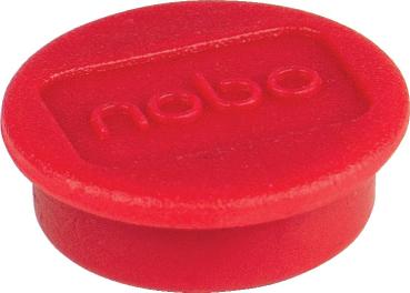 NOBO Magnet rund 13mm 1915286 rot 10 Stück