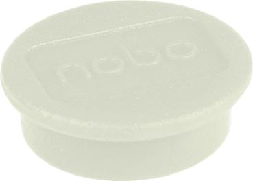 NOBO Magnet rund 13mm 1915287 weiss 10 Stück