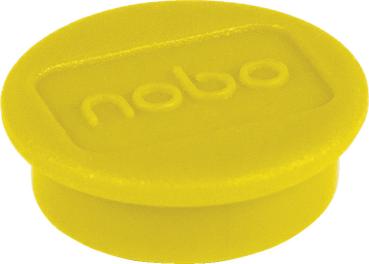 NOBO Magnet rund 13mm 1915288 gelb 10 Stück