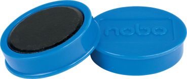 NOBO Magnet rund 38mm 1915313 blau 10 Stück