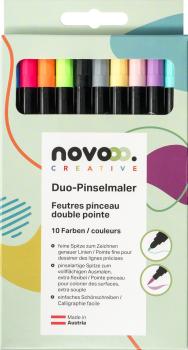 NOVOOO Duo-Pinselmaler 31473 assortiert 10 Stück