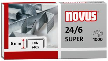 NOVUS Heftklammern 24/6 24/6 040-0026 1000 Stück