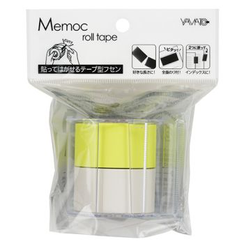 NT Memoc Roll Tape R-25CH-WL white/lemon 25mmx10m