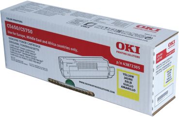 OKI Toner yellow 43872305 C5650/5750 2000 Seiten