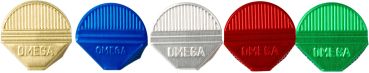 OMEGA Eckklammern 100/21 bunt assortiert 100 Stk.