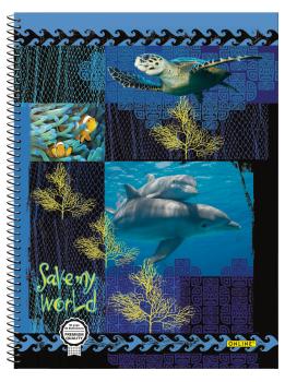 ONLINE Collegeblock Save My World A4 07910/9 kariert, 90g, 80 Blatt