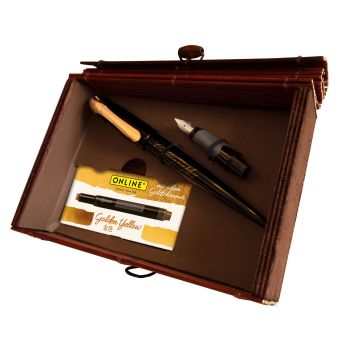 ONLINE Füllhalterset Air Rose 10058 black Bamboo Box