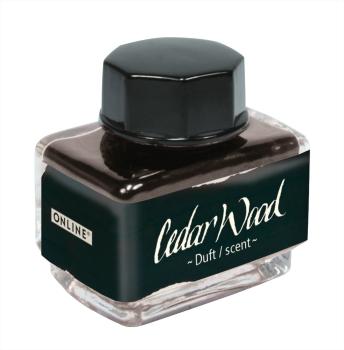 ONLINE Tintenglas 15ml 17061/3 Dufttinte Cedar Wood, black