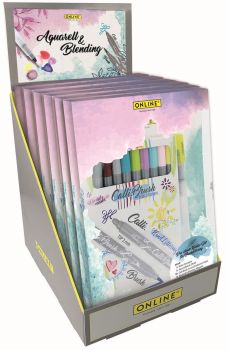 ONLINE Aquarell & Blending Display 18051/6 6 Sets