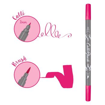 Online callibrush pen double tip 2mm 19056/6 fluo pink - Online-19056-6-4014421190567-03