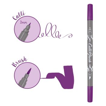 ONLINE Callibrush Pen Double Tip 2mm 19061/6 Lilac