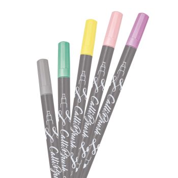 ONLINE Callibrush Pen Double Tip 2mm 19079 Pastel ass. 5 Stück