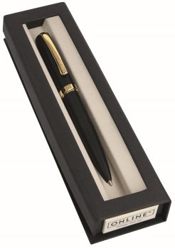 ONLINE Kugelschreiber Eleganza 34596 black/gold, slimsy box