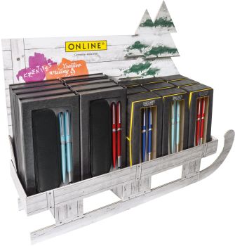 ONLINE Christmas Sleigh Eleganza 34650 Thekendisplay, 8-teilig