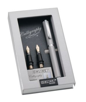 ONLINE Füllhalter Set Vision 1.4mm 36645 Classic Silver