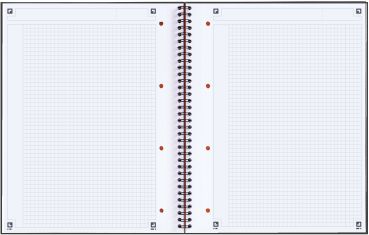 OXFORD Spiralbuch A4+ 100103664 kariert 5mm, 80g 80 Blatt