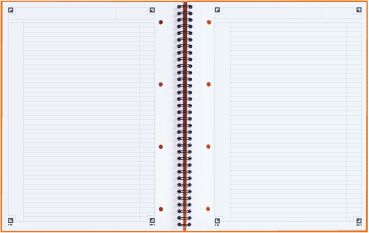 OXFORD Spiralbuch A4+ 100104036 liniert 6mm, 80g 80 Blatt