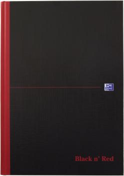 OXFORD Buch Black 'n Red A4 400047606 liniert, 90g 96 Blatt