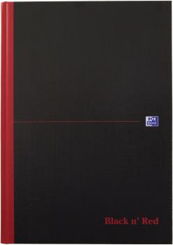 OXFORD Buch Black 'n Red A4 400047607 kariert, 90g 96 Blatt