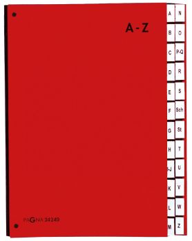 PAGNA Pultordner Color A4 24249-01 rot, A-Z