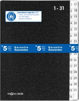 PAGNA Vorordner A4 24321/04 schwarz 1-31