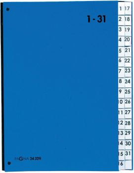 PAGNA Pultordner Color A4 24329-02 blau, 1-31