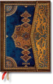 PAPERBLANKS Agenda Safavide Indigo 2024 DF0587-2 Midi, fr, HOR, 12M