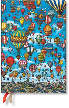 PAPERBLANKS Agenda Ballons Midi 25/26 FD0662-7 1T/1S 13M DE SC 13x18cm