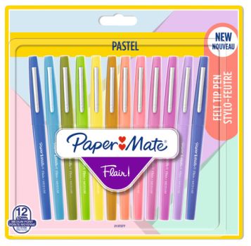 PAPERMATE Faserschreiber Flair 0.7mm 2137277 Pastell, ass. 12 Stück