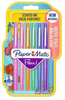 PAPERMATE Faserschreiber Flair 0.7mm 2138466 Scented, ass. 6 Stück