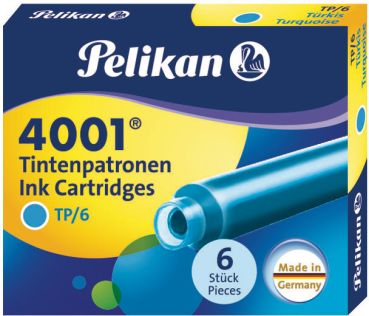 PELIKAN Tinte 4001 TP/6 301705 türkis 6 Stück