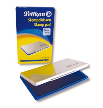 PELIKAN Metall-Stempelkissen blau 331124 Gr.1 16x9cm