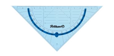 PELIKAN Geodreieck 14cm 700504 transparent blau