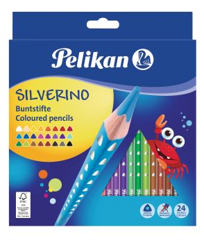 PELIKAN Buntstifte dünn Silverino 700665 24 Farben