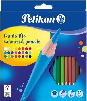 PELIKAN Buntstifte sechseckig 724013 24 Farben