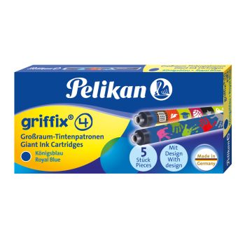 PELIKAN Griffix Tintenpatronen 960583 königsblau, löschbar