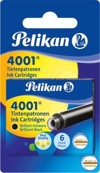 PELIKAN Tintenpatrone TP/6/2/B schwarz 12 Stück, Blister