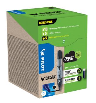 Pilot v-board master greenpack 190.001.97 10 + 10 refills schwarz - Pilot-190.001.97-3131910556275-02.jpg