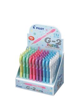 PILOT Gelroller Display G-2 BLG27P60D 60 Stück G-2 Pastel