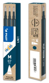 PILOT Mine FriXion Refill BLS-FR7-BB-S3 blau/schwarz 3 Stück