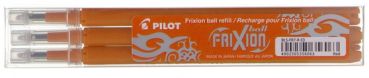 PILOT Mine FriXion Refill BLS-FR7-O-S3 orange, 3er Set