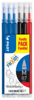 PILOT Refill FriXion Refill BLS-FR7-S6-1 3x blau, 2x schwarz 1x rot