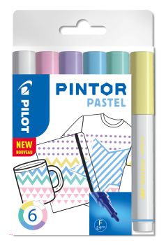 PILOT Marker Pintor Set Pastell M S6/0517474 6 Stifte