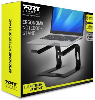 Port ergonomic notebook stand 901103 alu, from 10 to 15.6 inch - Port-901103-3567049011031-08.jpg