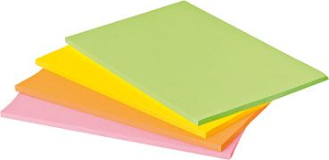 POST-IT Super Sticky Big Notes 4x45Bl. 6445-4SS 4 Farben ass. 152x101mm