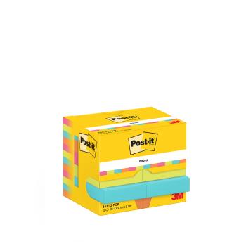 POST-IT Notes Poptimistic 51x38mm 653-12-POP 4-farbig 12x100 Blatt